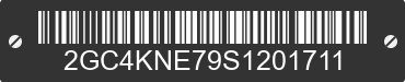 2025 CHEVROLET Silverado HD 2GC4KNE79S1201711 VIN decoded