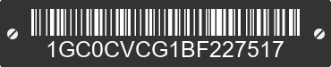 2011 CHEVROLET Silverado 1GC0CVCG1BF227517 VIN decoded