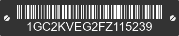 2015 CHEVROLET Silverado 1GC2KVEG2FZ115239 VIN decoded