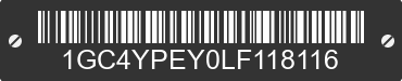 2020 CHEVROLET Silverado 1GC4YPEY0LF118116 VIN decoded