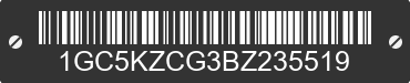 2011 CHEVROLET Silverado 1GC5KZCG3BZ235519 VIN decoded