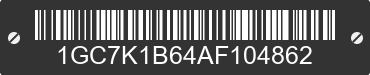 2010 CHEVROLET Silverado 1GC7K1B64AF104862 VIN decoded