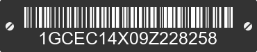 2009 CHEVROLET Silverado 1GCEC14X09Z228258 VIN decoded