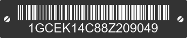 2008 CHEVROLET Silverado 1GCEK14C88Z209049 VIN decoded