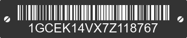 2007 CHEVROLET Silverado 1GCEK14VX7Z118767 VIN decoded