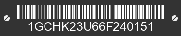 2006 CHEVROLET Silverado 1GCHK23U66F240151 VIN decoded