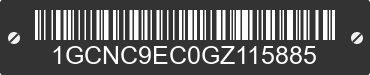 2016 CHEVROLET Silverado 1GCNC9EC0GZ115885 VIN decoded