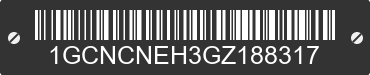 2016 CHEVROLET Silverado 1GCNCNEH3GZ188317 VIN decoded