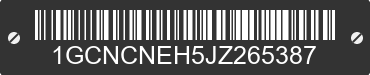 2018 CHEVROLET Silverado 1GCNCNEH5JZ265387 VIN decoded
