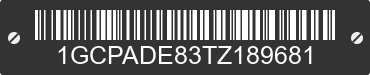 2026 CHEVROLET Silverado 1GCPADE83TZ189681 VIN decoded