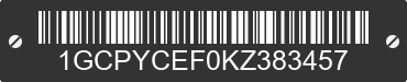 2019 CHEVROLET Silverado 1GCPYCEF0KZ383457 VIN decoded