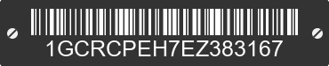 2014 CHEVROLET Silverado 1GCRCPEH7EZ383167 VIN decoded