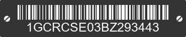 2011 CHEVROLET Silverado 1GCRCSE03BZ293443 VIN decoded