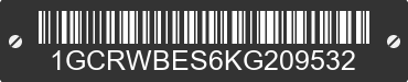 2019 CHEVROLET Silverado 1GCRWBES6KG209532 VIN decoded