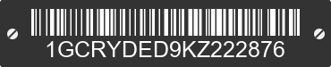 2019 CHEVROLET Silverado 1GCRYDED9KZ222876 VIN decoded