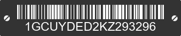 2019 CHEVROLET Silverado 1GCUYDED2KZ293296 VIN decoded