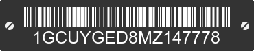 2021 CHEVROLET Silverado 1GCUYGED8MZ147778 VIN decoded
