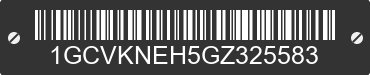 2016 CHEVROLET Silverado 1GCVKNEH5GZ325583 VIN decoded