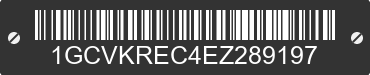 2014 CHEVROLET Silverado 1GCVKREC4EZ289197 VIN decoded