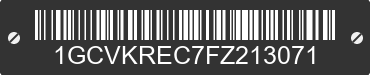 2015 CHEVROLET Silverado 1GCVKREC7FZ213071 VIN decoded