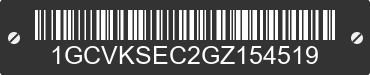 2016 CHEVROLET Silverado 1GCVKSEC2GZ154519 VIN decoded