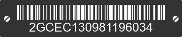 2008 CHEVROLET Silverado 2GCEC130981196034 VIN decoded