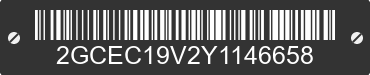 2000 CHEVROLET Silverado 2GCEC19V2Y1146658 VIN decoded