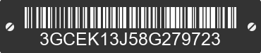 2008 CHEVROLET Silverado 3GCEK13J58G279723 VIN decoded