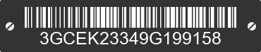 2009 CHEVROLET Silverado 3GCEK23349G199158 VIN decoded