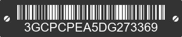 2013 CHEVROLET Silverado 3GCPCPEA5DG273369 VIN decoded