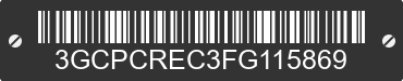 2015 CHEVROLET Silverado 3GCPCREC3FG115869 VIN decoded