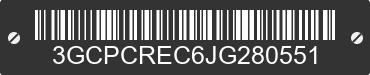 2018 CHEVROLET Silverado 3GCPCREC6JG280551 VIN decoded