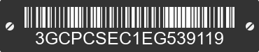 2014 CHEVROLET Silverado 3GCPCSEC1EG539119 VIN decoded