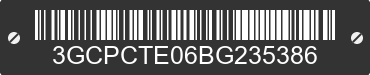 2011 CHEVROLET Silverado 3GCPCTE06BG235386 VIN decoded