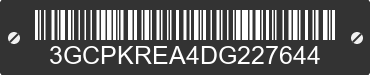 2013 CHEVROLET Silverado 3GCPKREA4DG227644 VIN decoded