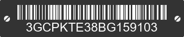 2011 CHEVROLET Silverado 3GCPKTE38BG159103 VIN decoded