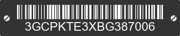 2011 CHEVROLET Silverado 3GCPKTE3XBG387006 VIN decoded