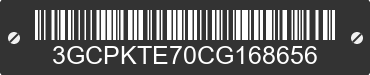 2012 CHEVROLET Silverado 3GCPKTE70CG168656 VIN decoded