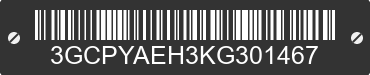 2019 CHEVROLET Silverado 3GCPYAEH3KG301467 VIN decoded