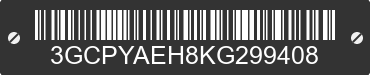 2019 CHEVROLET Silverado 3GCPYAEH8KG299408 VIN decoded