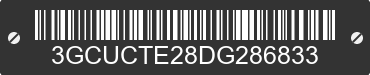 2013 CHEVROLET Silverado 3GCUCTE28DG286833 VIN decoded