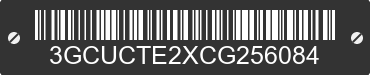 2012 CHEVROLET Silverado 3GCUCTE2XCG256084 VIN decoded
