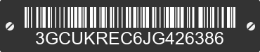 2018 CHEVROLET Silverado 3GCUKREC6JG426386 VIN decoded