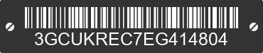 2014 CHEVROLET Silverado 3GCUKREC7EG414804 VIN decoded