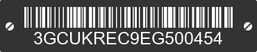2014 CHEVROLET Silverado 3GCUKREC9EG500454 VIN decoded