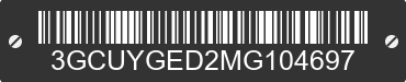 2021 CHEVROLET Silverado 3GCUYGED2MG104697 VIN decoded