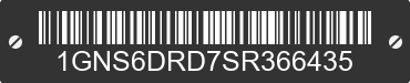 2025 CHEVROLET Suburban 1GNS6DRD7SR366435 VIN decoded