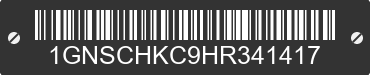 2017 CHEVROLET Suburban 1GNSCHKC9HR341417 VIN decoded
