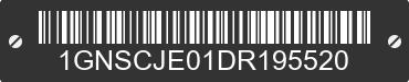 2013 CHEVROLET Suburban 1GNSCJE01DR195520 VIN decoded