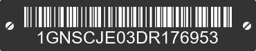 2013 CHEVROLET Suburban 1GNSCJE03DR176953 VIN decoded